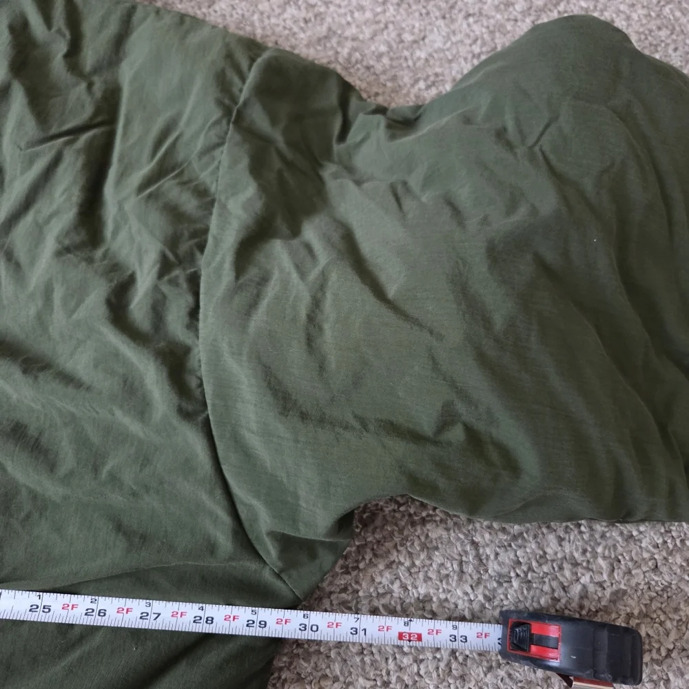 VTG 90s Reebok Full Length Long Puffer Jacket Quilted‎ Size XL Mens- Army Green